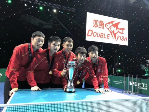 Double Fish TT Ball were used in 2018 Team World Cup